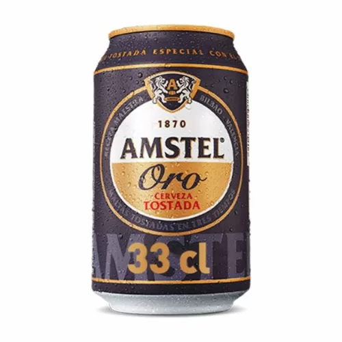 Lata de Cerveza Amstel Oro