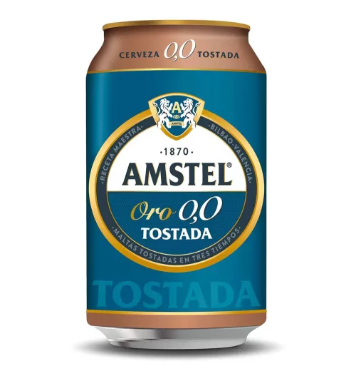 Lata de Cerveza Amstel Oro 0,0