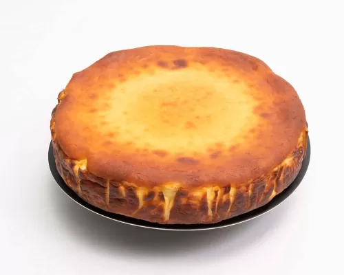 Tarta de queso horneada grande