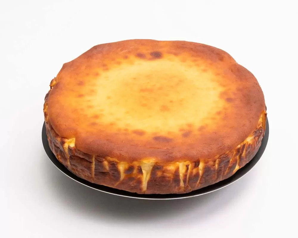 Tarta de queso horneada grande